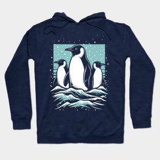 Lost in the North: Adélie Penguins Chillin' in the Arctic Hoodie